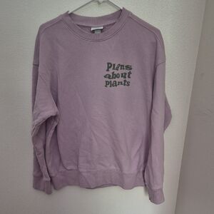 H&M Relaxed Fit Crewneck Sweatshirt in Lilac